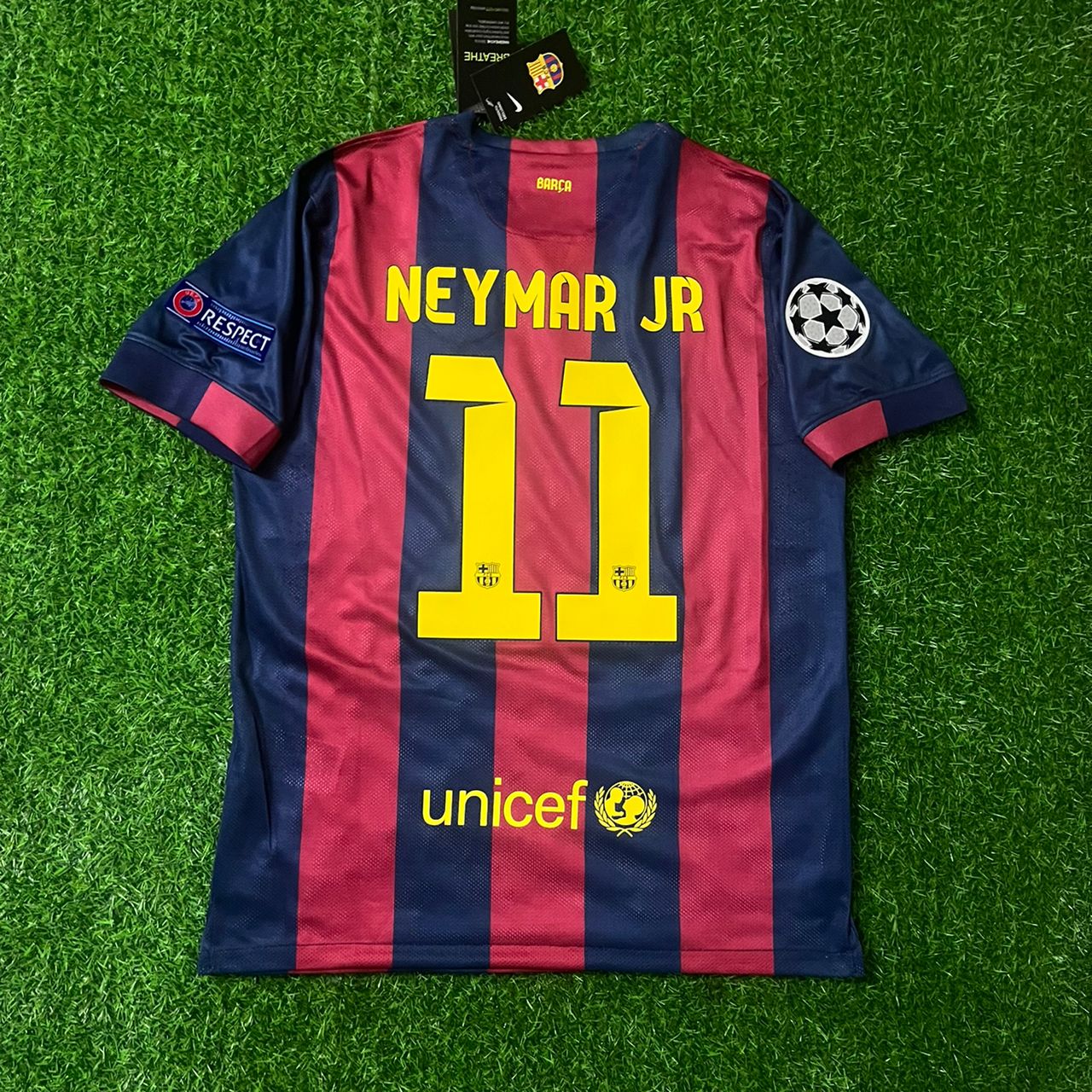 Neymar Jr Barcelona 2014/15 Berlin Champions League Final Retro Jersey